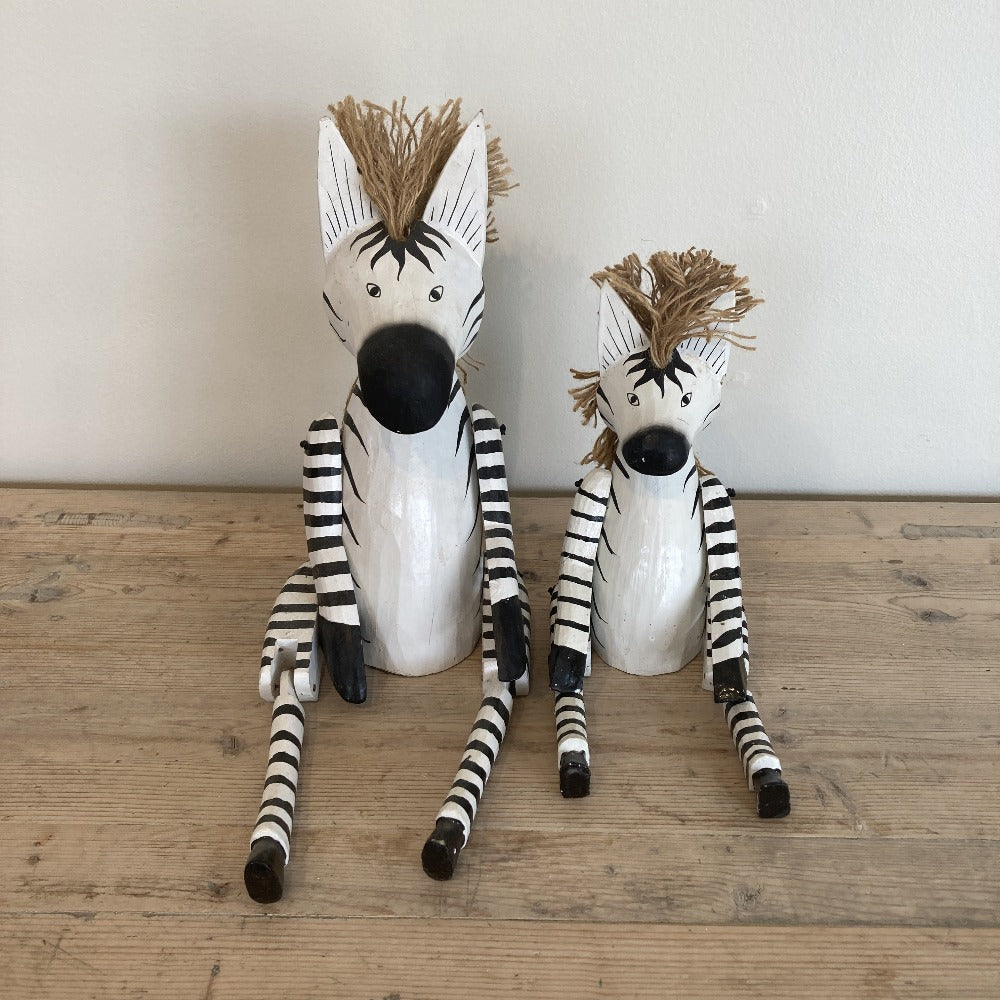 Wooden zebra sales