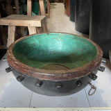 Antique Teak Drum / Bowl 