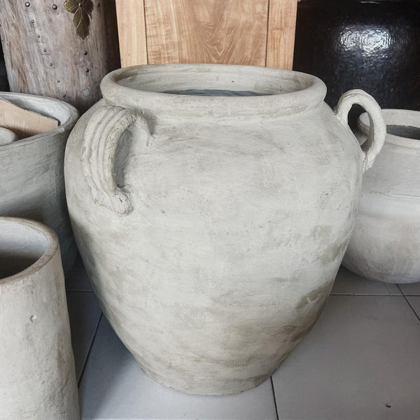 Terracotta Pot w Handles XL GREY