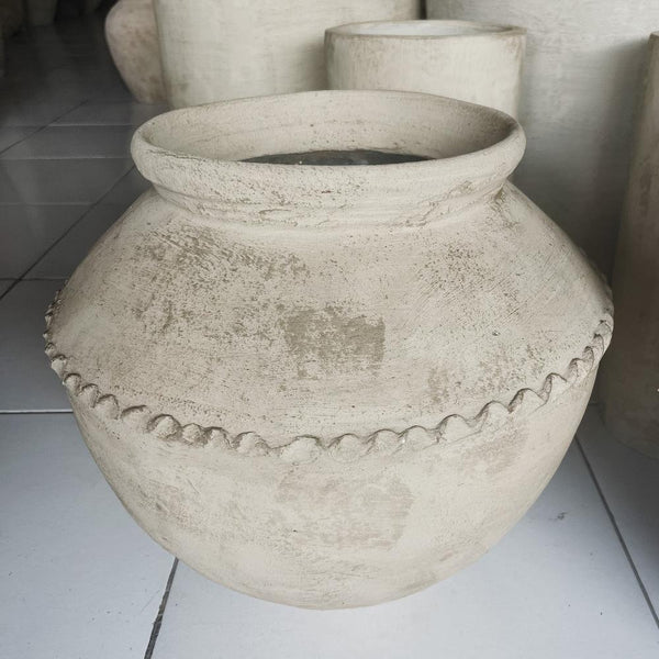 Terracotta Pot w Rib MEDIUM