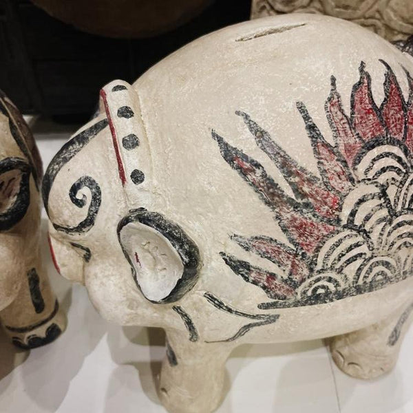 Hand painted Terracotta Pig