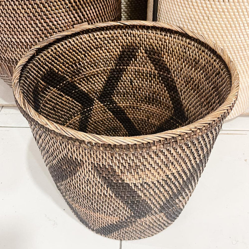 Rattan Pot w Zig Zag