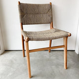 Teak Chair w Seagrass Woven Seat