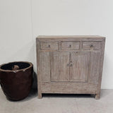 Antique Cabinet w. Drawers & Doors NATURAL