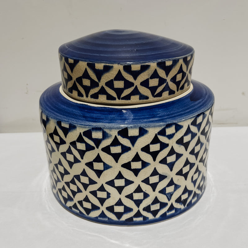 Blue & White Ceramic Grid