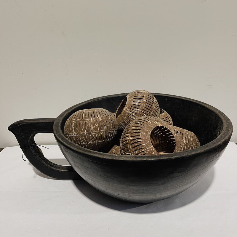 Jackfruit Bowl with handle BLACK