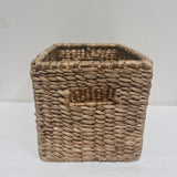 Water Hyacinth Basket w Iron Frame