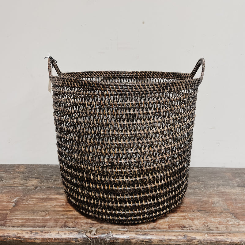 Rattan Open Weave Basket NATURAL