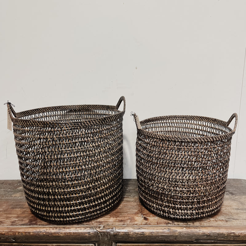 Rattan Open Weave Basket NATURAL