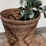 Rattan Pot w Zig Zag