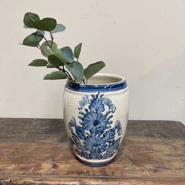 Blue & White Open Planter