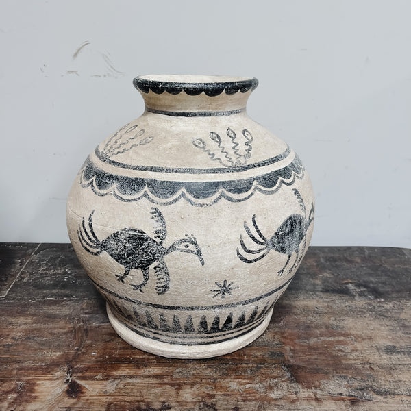 Hand-painted Terracotta Pot