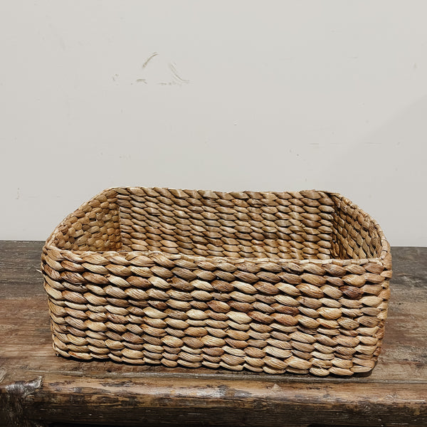 Rectangular Water Hyacinth Basket LOW