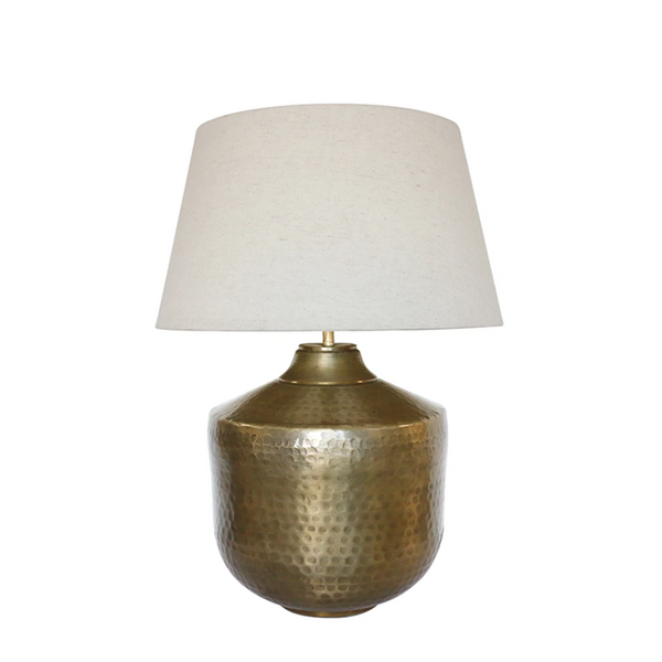 Casablanca Urn Lamp Base in Antique Brass ONLY