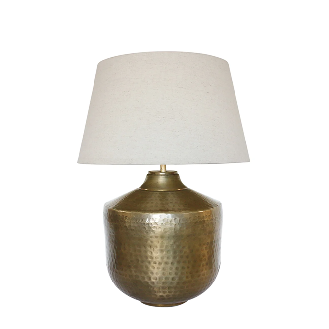 Casablanca Urn Lamp Base in Antique Brass ONLY