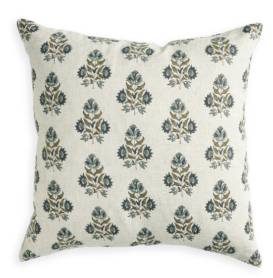 Walter G - Ankara Slate (Hand Block Printed) Cushion Cover ONLY 