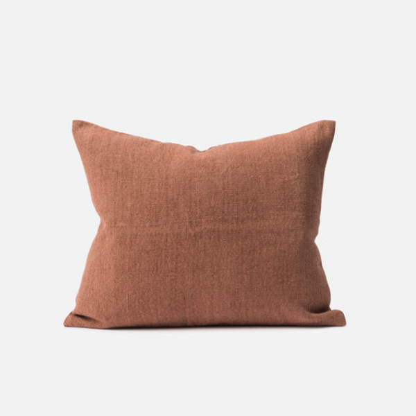 Città - Heavy Linen Jute Rose Cushion Cover ONLY 