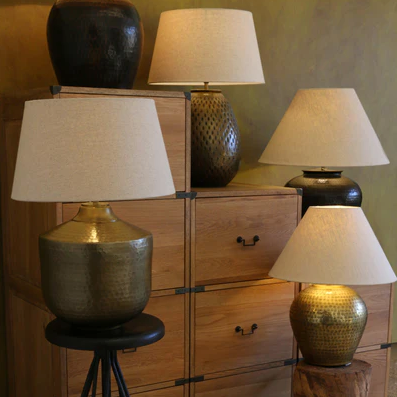 Casablanca Urn Lamp Base in Antique Brass ONLY